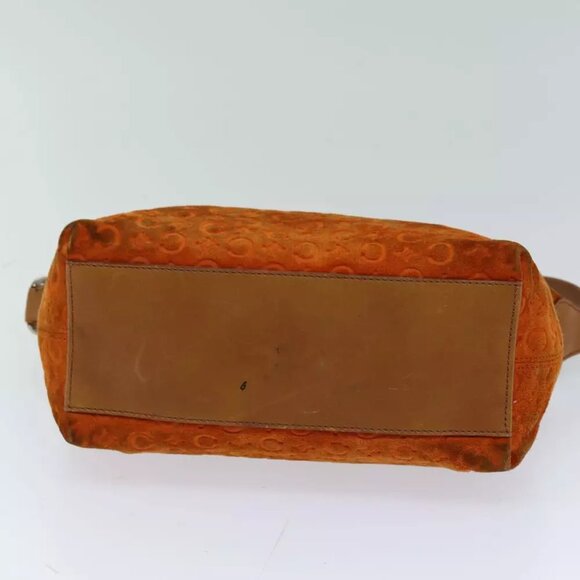 CELINE C Macadam Canvas Shoulder Bag Orange Auth - Picture 4 of 7